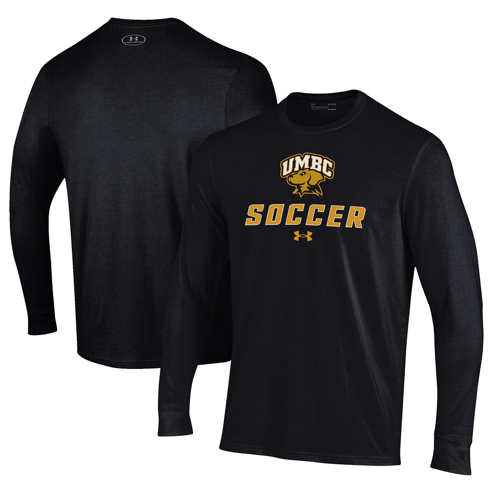 Men's Under Armour University of Maryland Baltimore Soccer Performance Long Sleeve T-Shirt
