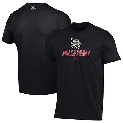 Men's Under Armour Black Davidson Wildcats Volleyball Performance T-Shirt