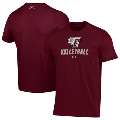 Men's Under Armour Maroon Fordham Rams Volleyball Performance T-Shirt