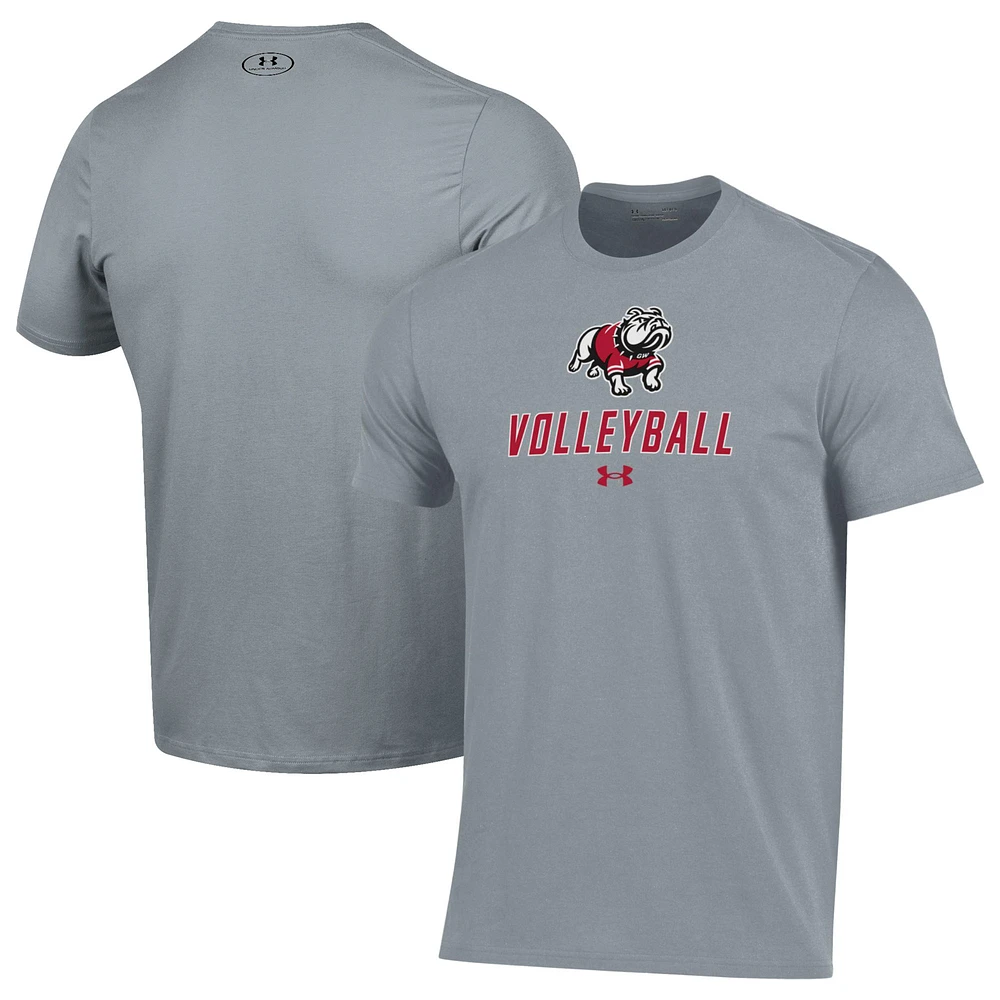 Men's Under Armour Gray Gardner-Webb Bulldogs Volleyball Performance T-Shirt