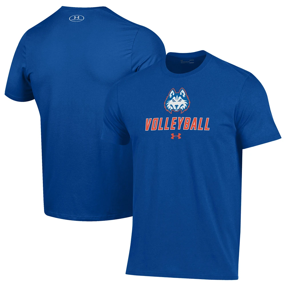 Men's Under Armour Blue Houston Christian Huskies Volleyball Performance T-Shirt