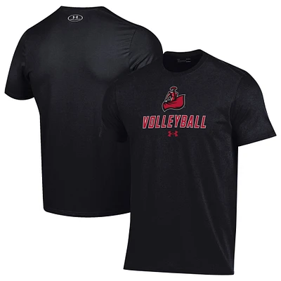 Men's Under Armour Black Cal State Northridge Matadors Volleyball Performance T-Shirt