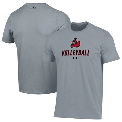 Men's Under Armour Gray Cal State Northridge Matadors Volleyball Performance T-Shirt