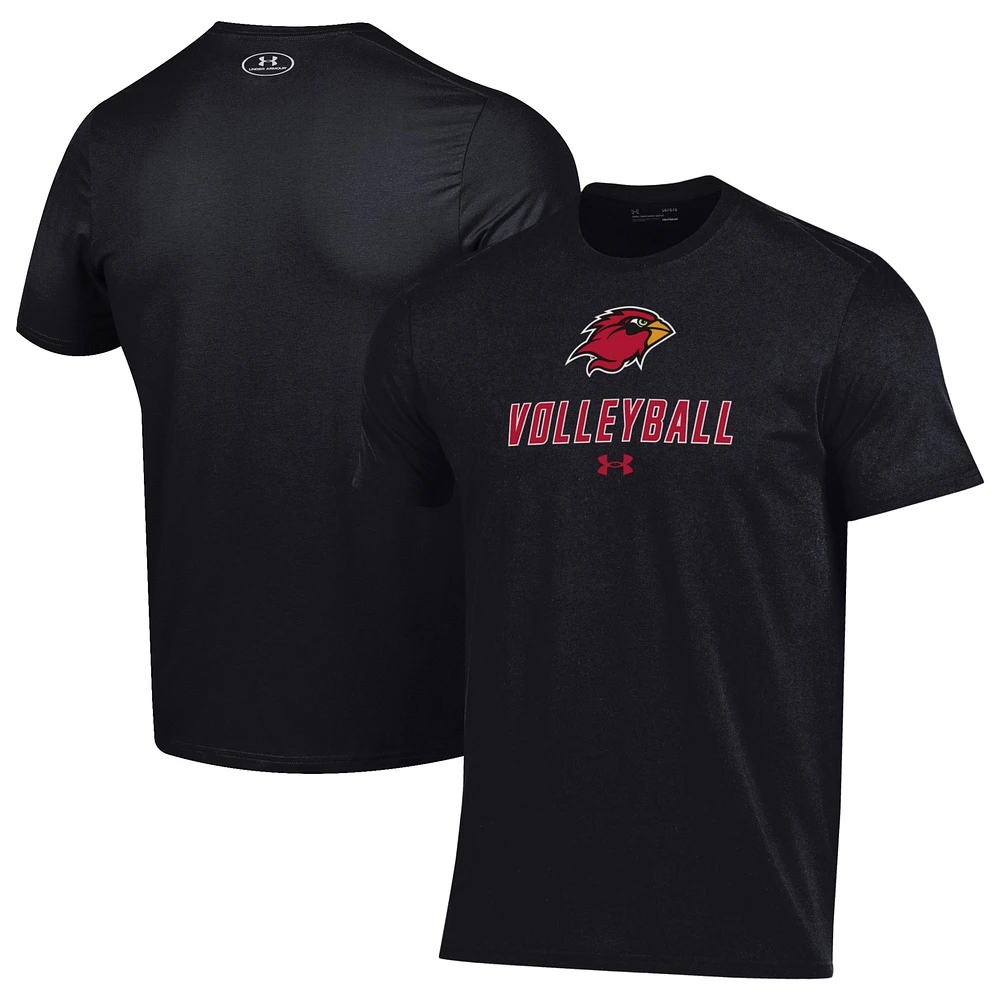 Men's Under Armour Black Lamar Cardinals Volleyball Performance T-Shirt