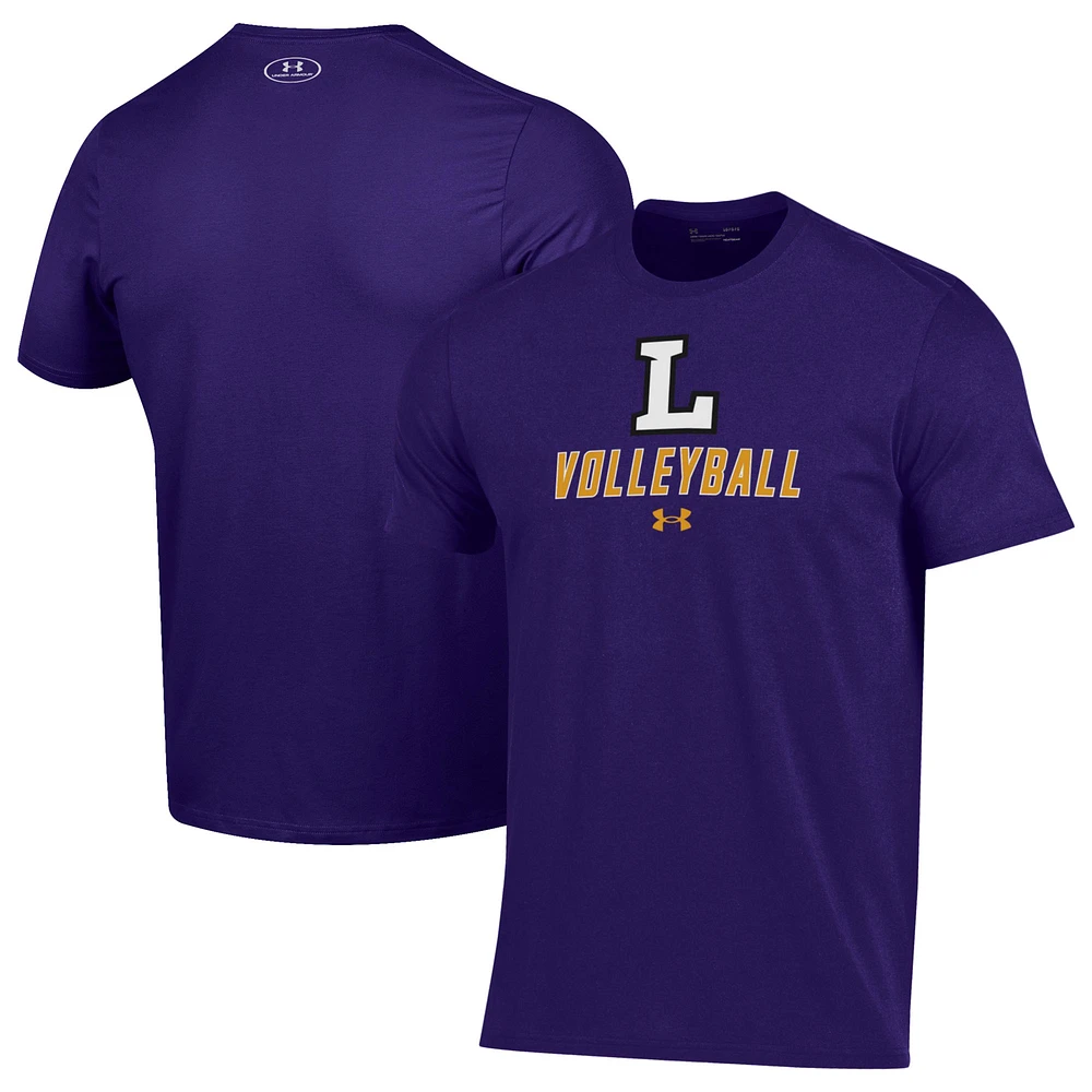 Men's Under Armour Purple Lipscomb Bisons Volleyball Performance T-Shirt
