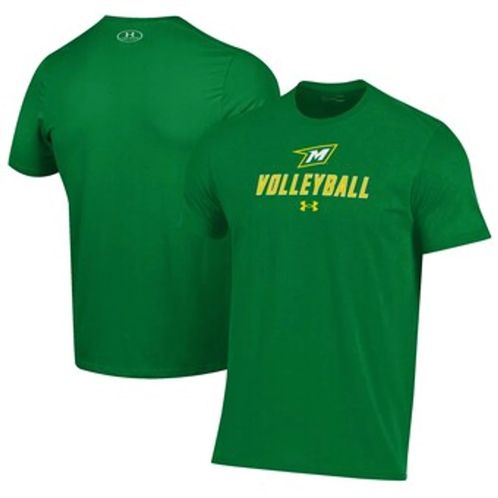 Men's Under Armour Green McDaniel Terror Volleyball Performance T-Shirt