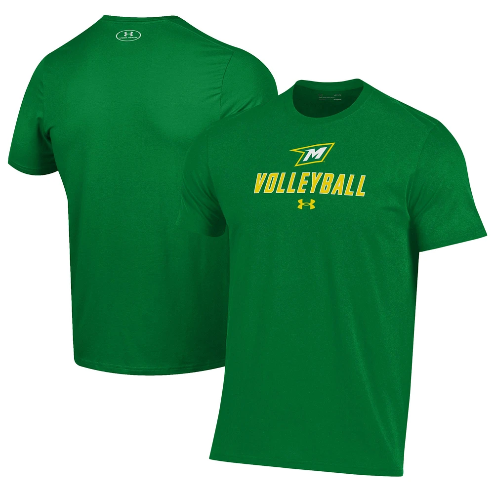 Men's Under Armour Green McDaniel Terror Volleyball Performance T-Shirt