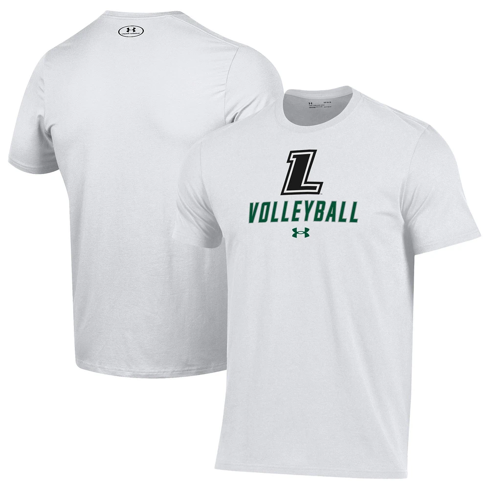 Men's Under Armour White Loyola Greyhounds Volleyball Performance T-Shirt