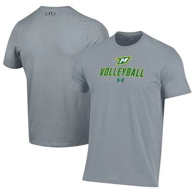 Men's Under Armour Gray McDaniel Green Terror Volleyball Performance T-Shirt