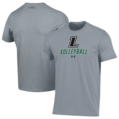 Men's Under Armour Gray Loyola Greyhounds Volleyball Performance T-Shirt