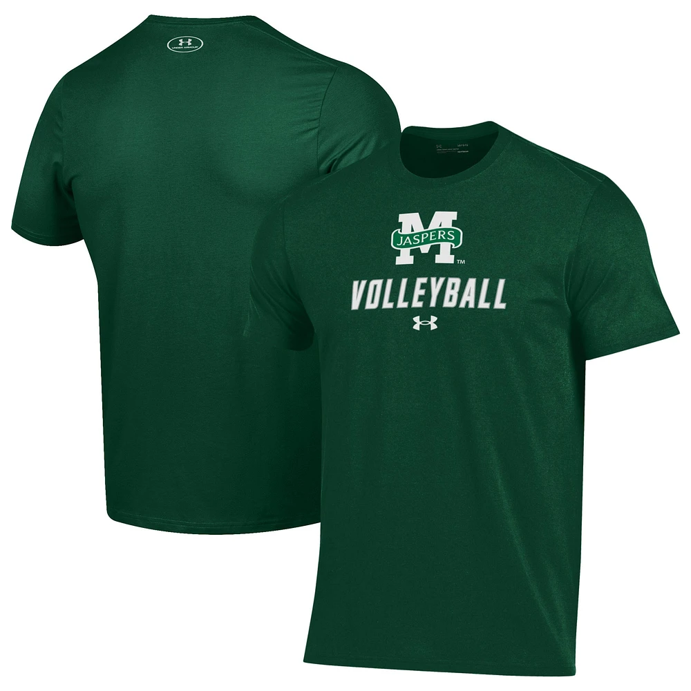 Men's Under Armour Green Manhattan Jaspers Volleyball Performance T-Shirt