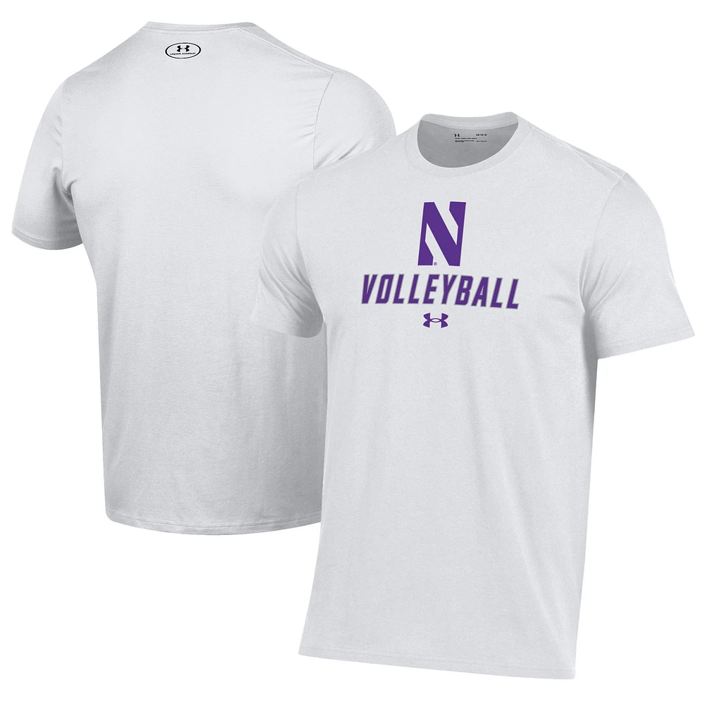 Men's Under Armour Northwestern Wildcats Volleyball Performance T-Shirt