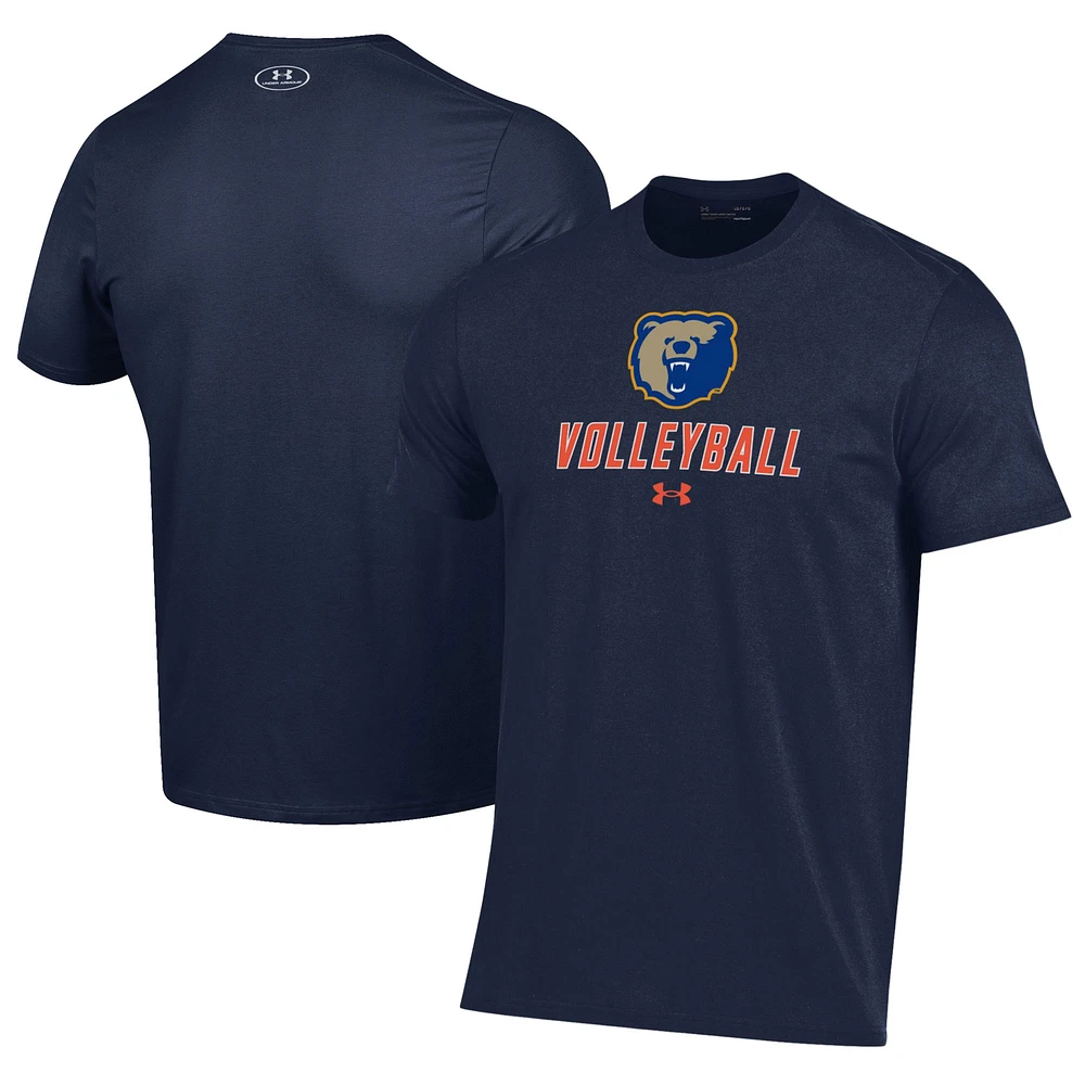 Men's Under Armour Navy Morgan State Bears Volleyball Performance T-Shirt