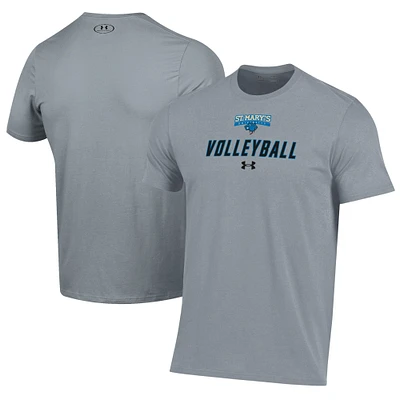 Men's Under Armour Gray St. Mary's University Rattlers Performance T-Shirt