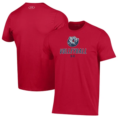 Men's Under Armour Red Belmont Bruins Volleyball Performance T-Shirt