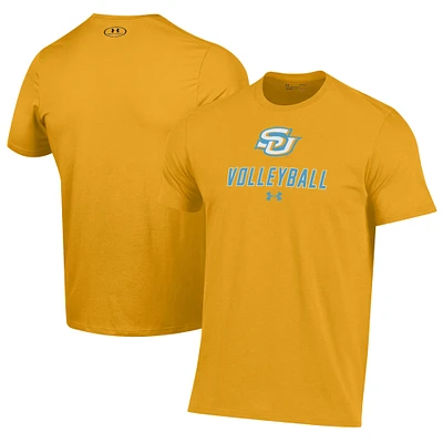 Men's Under Armour Gold Southern University Jaguars Volleyball Performance T-Shirt