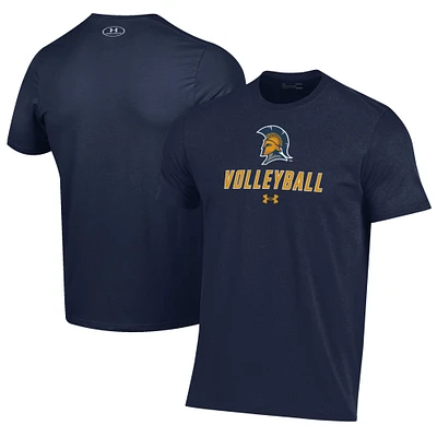 Men's Under Armour Navy UNCG Spartans Volleyball Performance T-Shirt