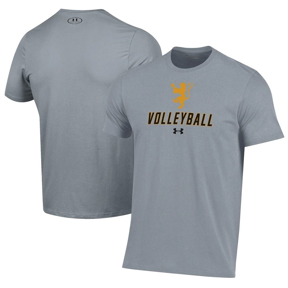 Men's Under Armour Gray St. Olaf Oles Volleyball Performance T-Shirt