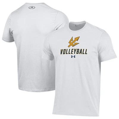 Men's Under Armour White UC San Diego Tritons Volleyball Performance T-Shirt
