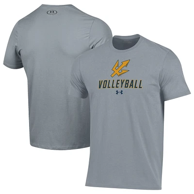 Men's Under Armour Gray UC San Diego Tritons Volleyball Performance T-Shirt