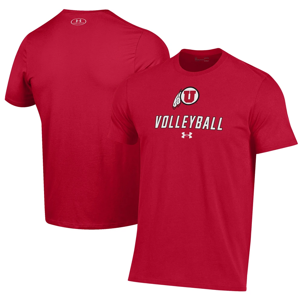 Men's Under Armour Utah Utes Volleyball Performance T-Shirt