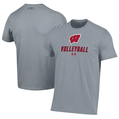 Men's Under Armour Wisconsin Badgers Volleyball Performance T-Shirt