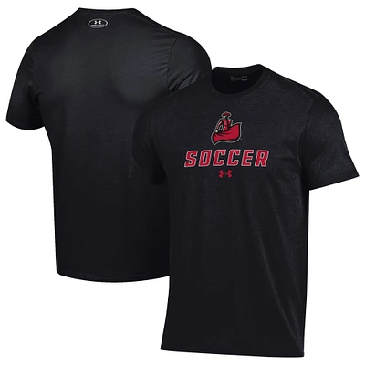 Men's Under Armour Black Cal State Northridge Matadors Soccer Performance T-Shirt