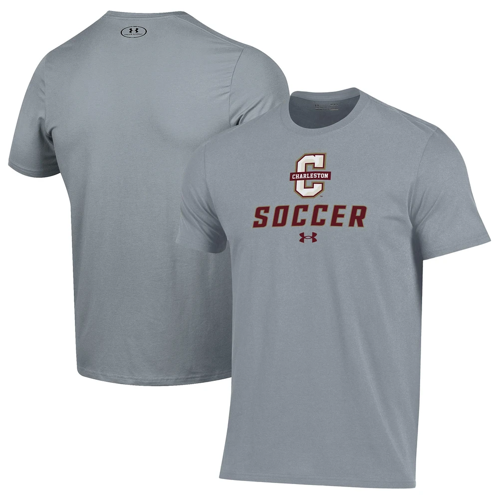 Men's Under Armour Gray Charleston Cougars Soccer Performance T-Shirt
