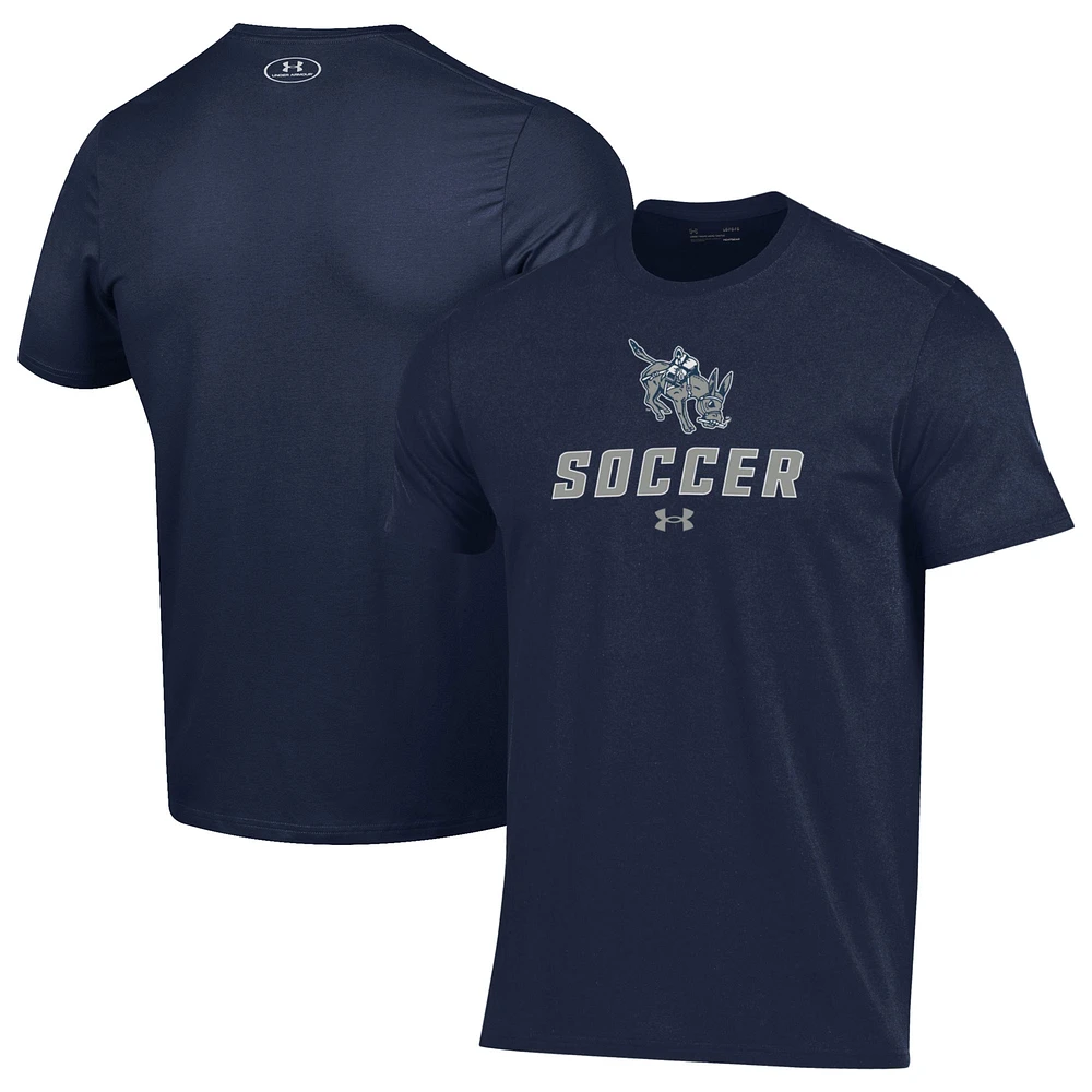 Men's Under Armour Navy Colorado School of Mines Orediggers Soccer Performance T-Shirt