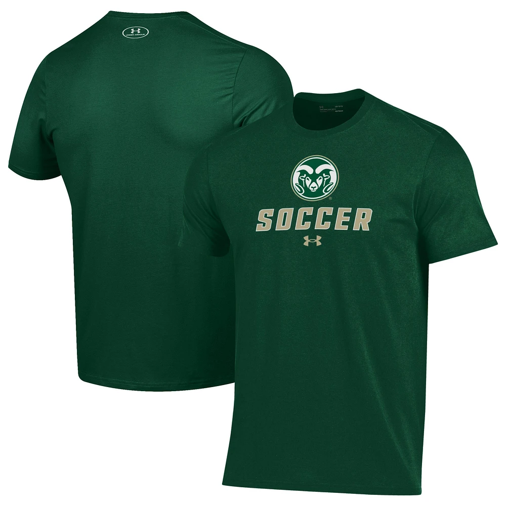 Men's Under Armour Green Colorado State Rams Soccer Performance T-Shirt