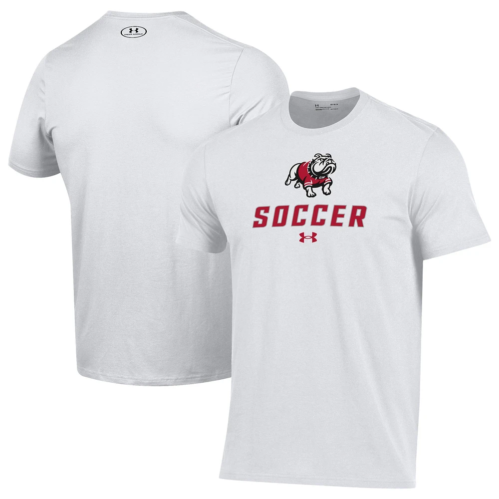 Men's Under Armour White Gardner-Webb Bulldogs Soccer Performance T-Shirt