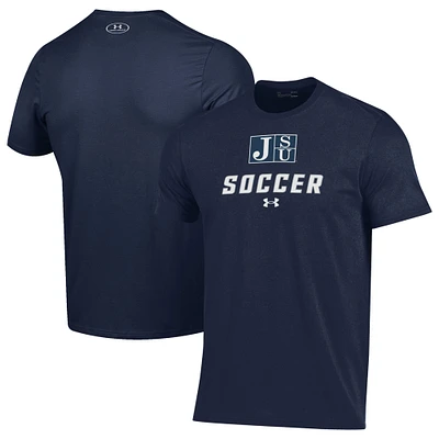Men's Under Armour Navy Jackson State Tigers Soccer Performance T-Shirt