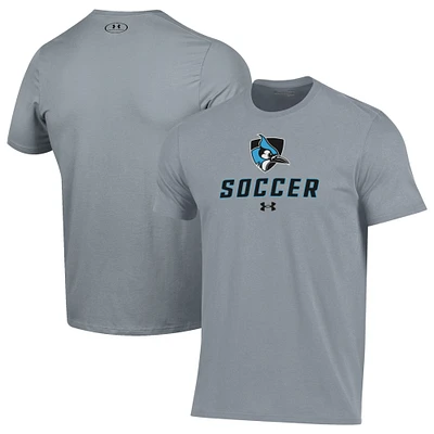Men's Under Armour Gray Johns Hopkins Blue Jays Soccer Performance T-Shirt