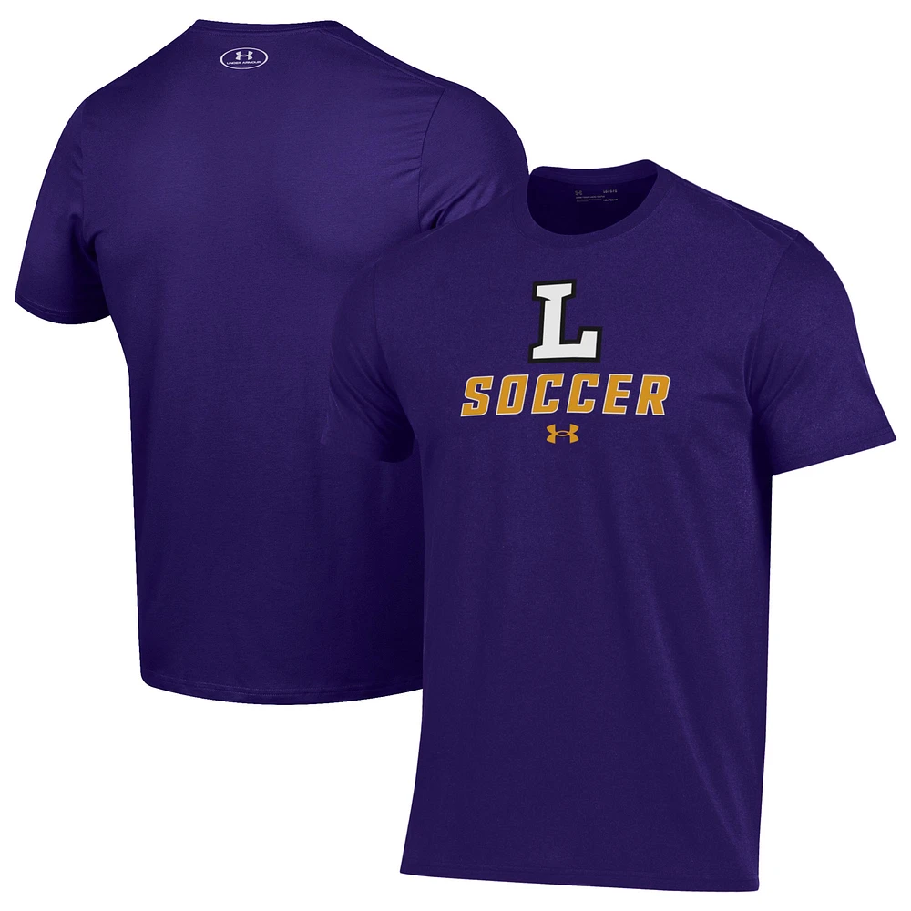 Men's Under Armour Purple Lipscomb Bisons Soccer Performance T-Shirt