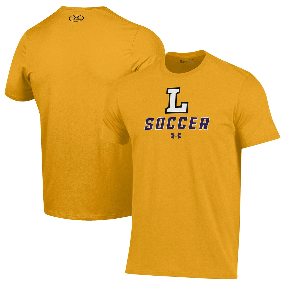 Men's Under Armour Gold Lipscomb Bisons Soccer Performance T-Shirt