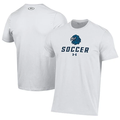 Men's Under Armour White Monmouth Hawks Soccer Performance T-Shirt