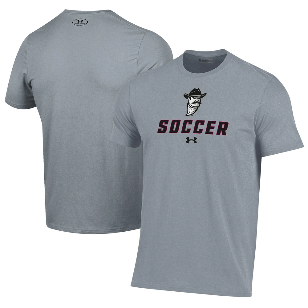 Men's Under Armour Gray New Mexico State Aggies Soccer Performance T-Shirt