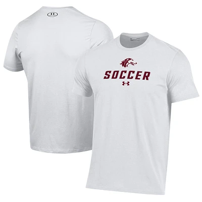 Men's Under Armour White Southern Illinois Salukis Soccer Performance T-Shirt