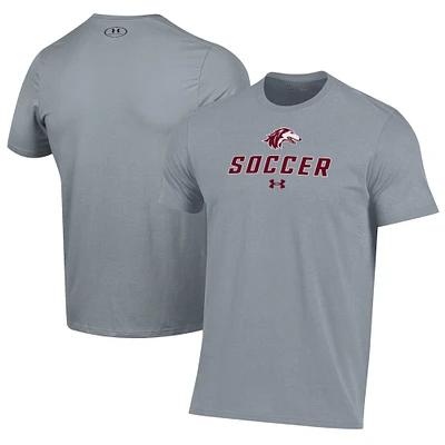 Men's Under Armour Gray Southern Illinois Salukis Soccer Performance T-Shirt