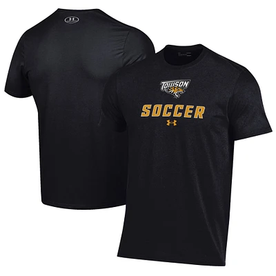 Men's Under Armour Black Towson Tigers Soccer Performance T-Shirt