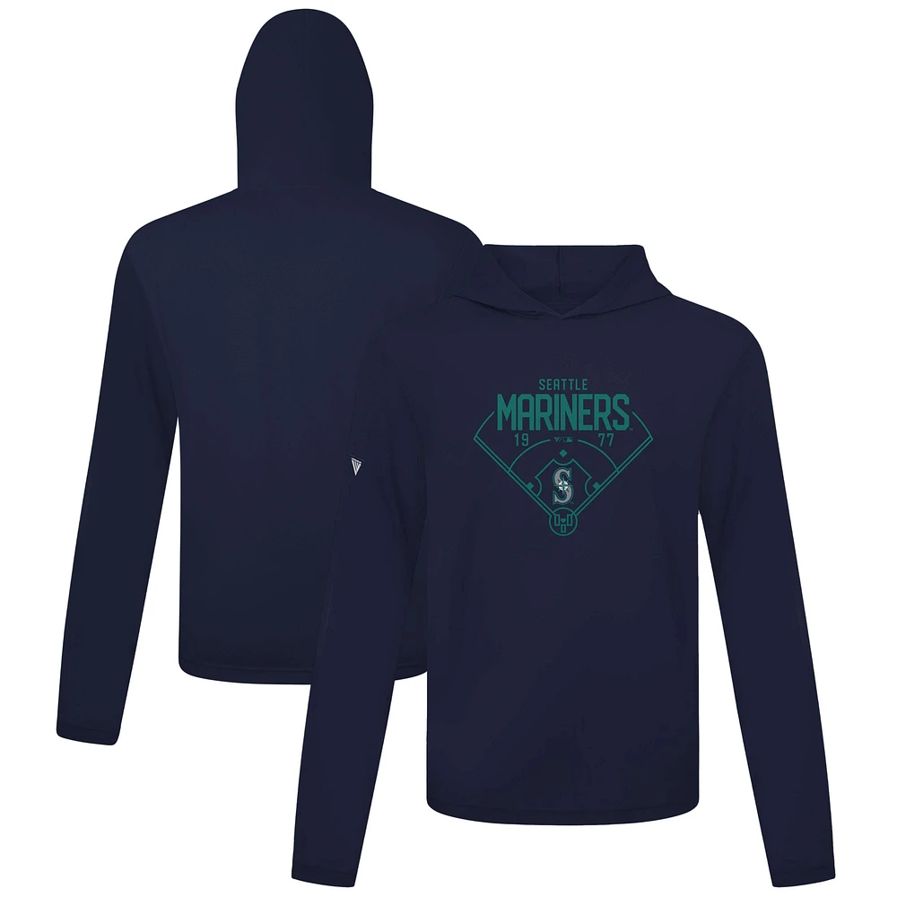 Men's Levelwear Navy Seattle Mariners Anthem Home Field Pullover Hoodie