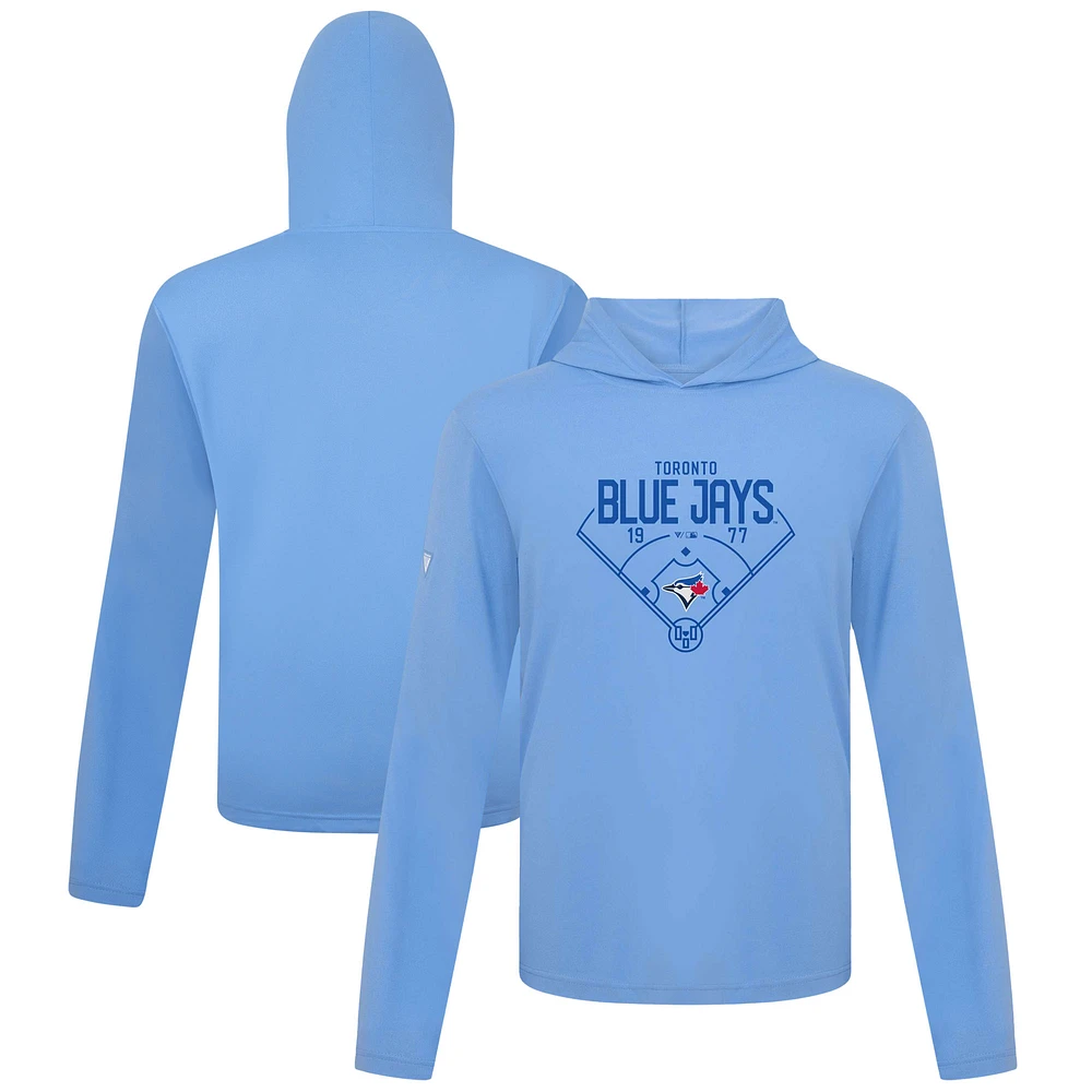 Men's Levelwear Light Blue Toronto Jays Anthem Home Field Pullover Hoodie