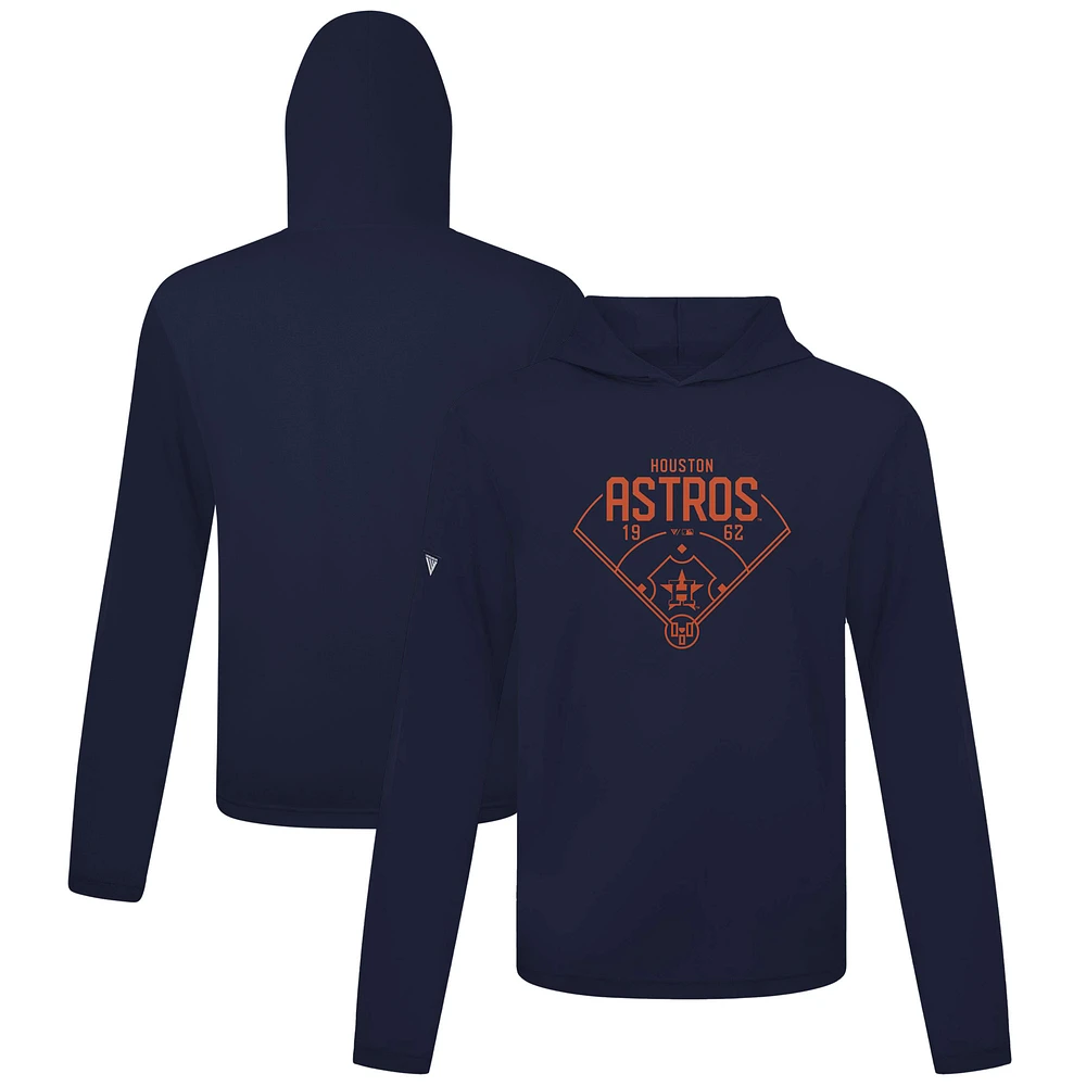 Men's Levelwear Navy Houston Astros Anthem Home Field Pullover Hoodie