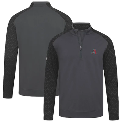 Men's Levelwear Charcoal Arizona Diamondbacks Aztec Insignia 2.0 Quarter-Zip Pullover Top