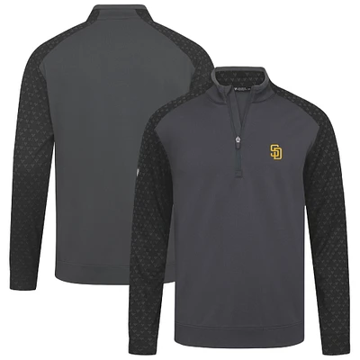 Men's Levelwear Charcoal San Diego Padres Aztec Insignia 2.0 Quarter-Zip Pullover Top