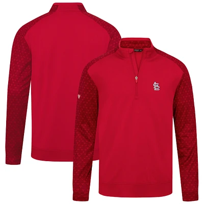 Men's Levelwear Red St. Louis Cardinals Aztec Insignia 2.0 Quarter-Zip Pullover Top