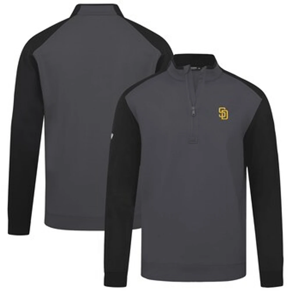 Men's Levelwear Charcoal San Diego Padres Insignia 2.0 Quarter-Zip Pullover Top