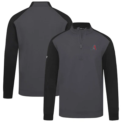 Men's Levelwear Charcoal Arizona Diamondbacks Insignia 2.0 Quarter-Zip Pullover Top