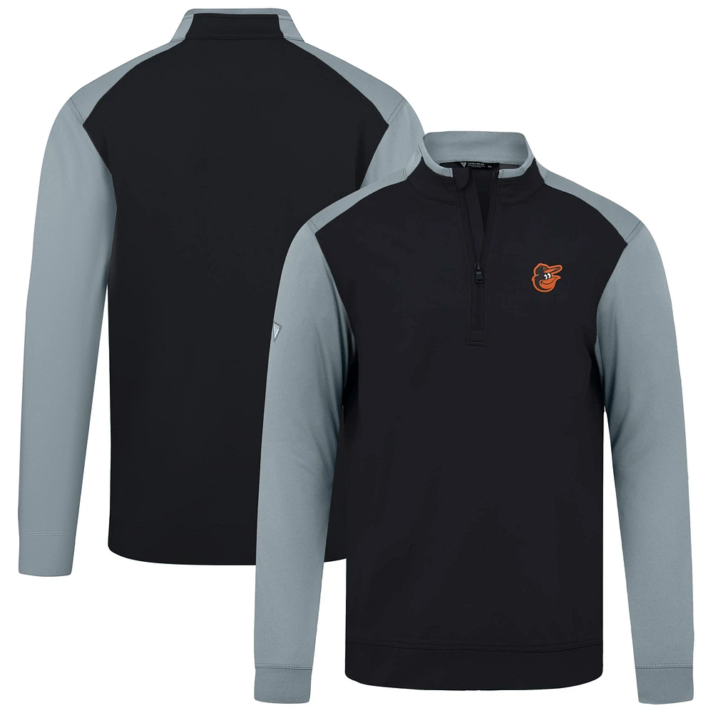 Men's Levelwear Black Baltimore Orioles Insignia 2.0 Quarter-Zip Pullover Top