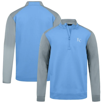 Men's Levelwear Light Blue Kansas City Royals Insignia 2.0 Quarter-Zip Pullover Top